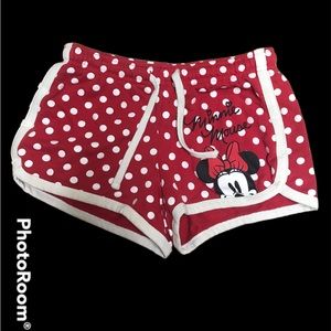 Disney Minnie Red Shorts Girls L 10/12